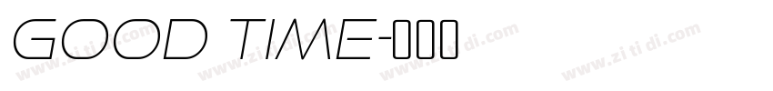good time字体转换